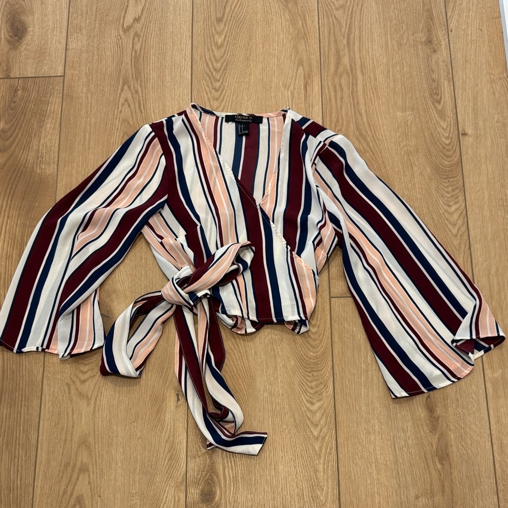 Forever 21 Multicolor Striped Blouse
